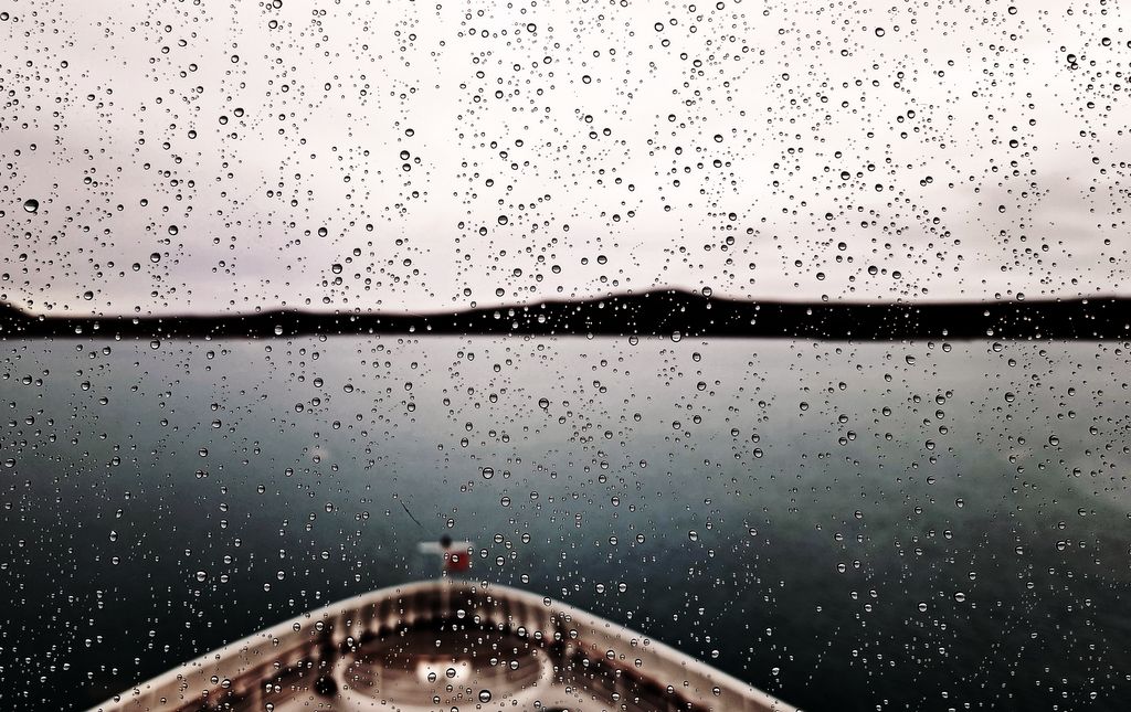 Regen beim Abschied von Dundas Harbour