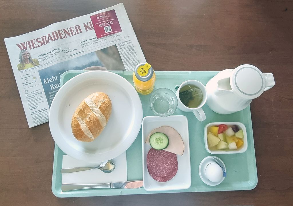 Frühstück im JoHo Krankenhaus in Wiesbaden