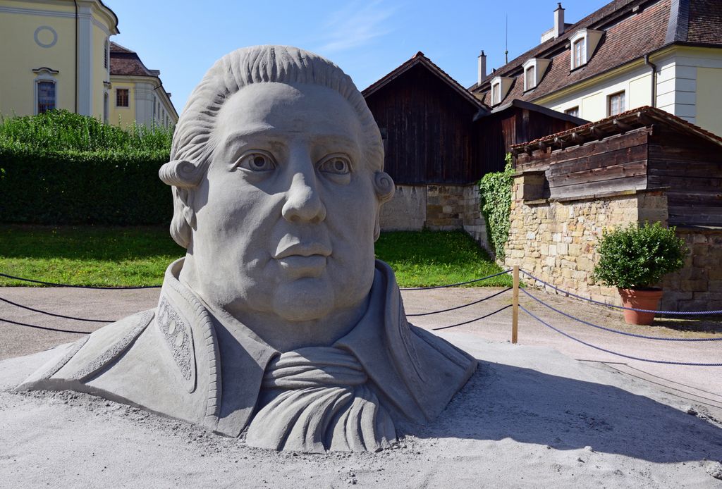 Sand-Kunst im Schloss von Ludwigsburg
