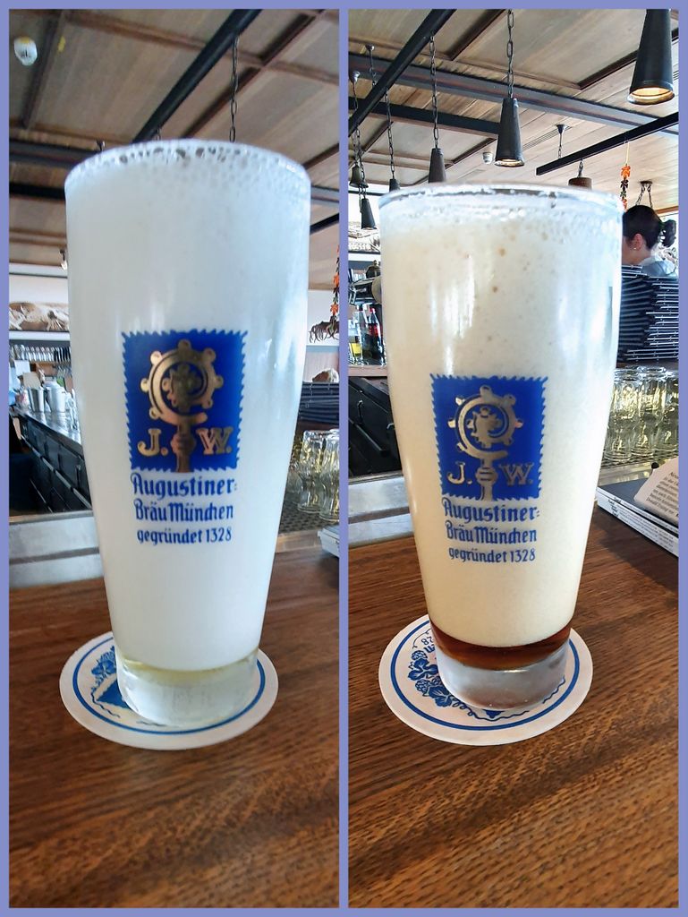 Ein Schnitt Bier im Oberhaus von Passau