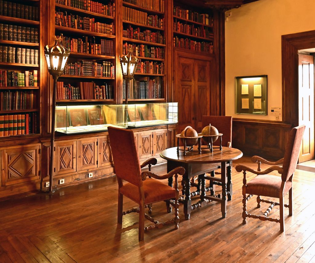 Die Bibliothek im Mateuspalast
