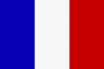 Die Nationalflagge von Frankreich