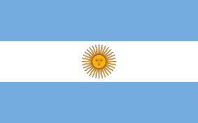 Die Nationalflagge von Argentinien