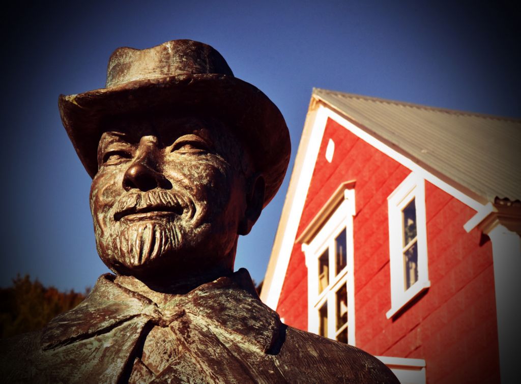Die Statue von Jón Sveinsson in Akureyri