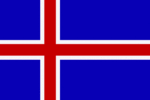 Die Nationalflagge von Island
