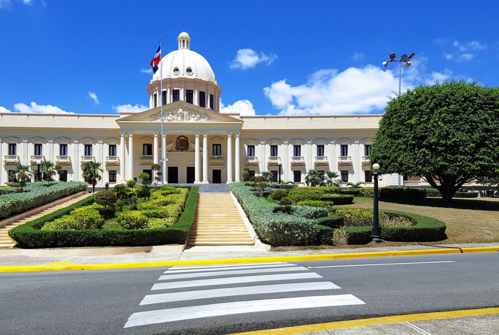 Der Präsidenten-Palast von Santa Domingo (Handy-Bild)