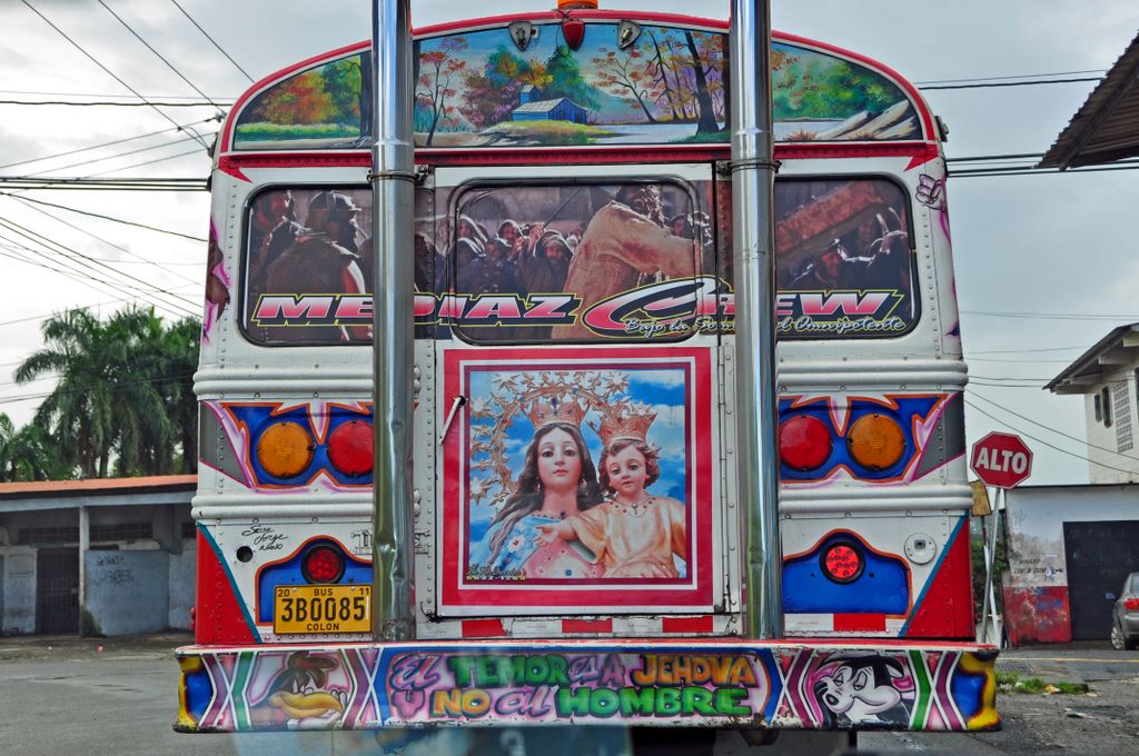 Ein Linienbus in Panama