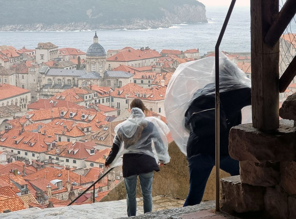 Unwetter über Dubrovnik