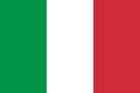 Die Nationalflagge von Italien
