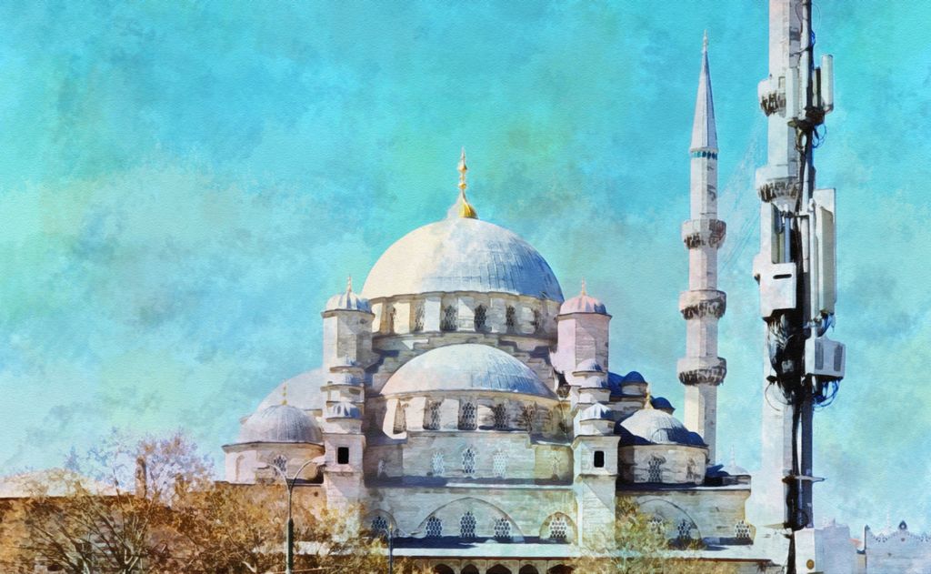 Die Rüstem-Pascha-Moschee in Istanbul