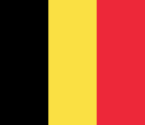 Die Nationalflagge von Belgien