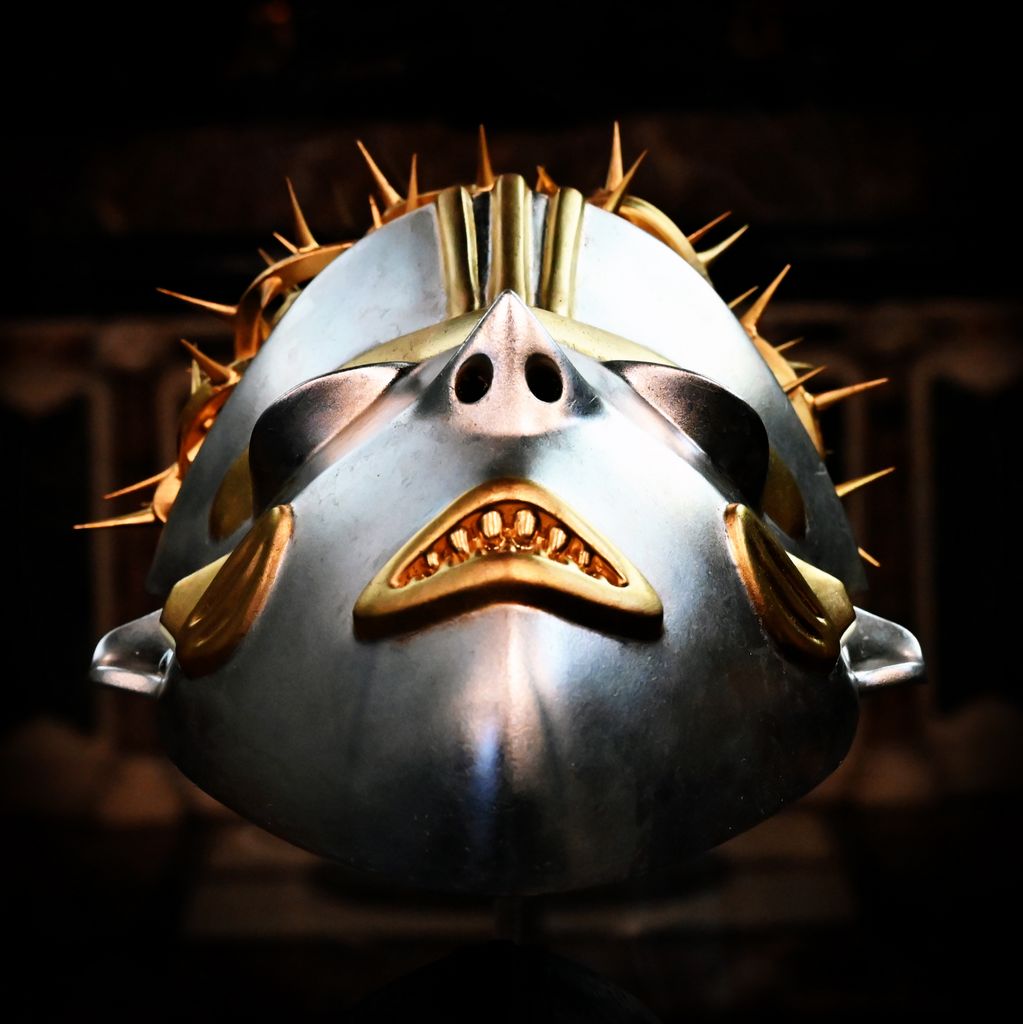 Eine Maske in der Saint Bavo Kathedrale in Gent / Belgien