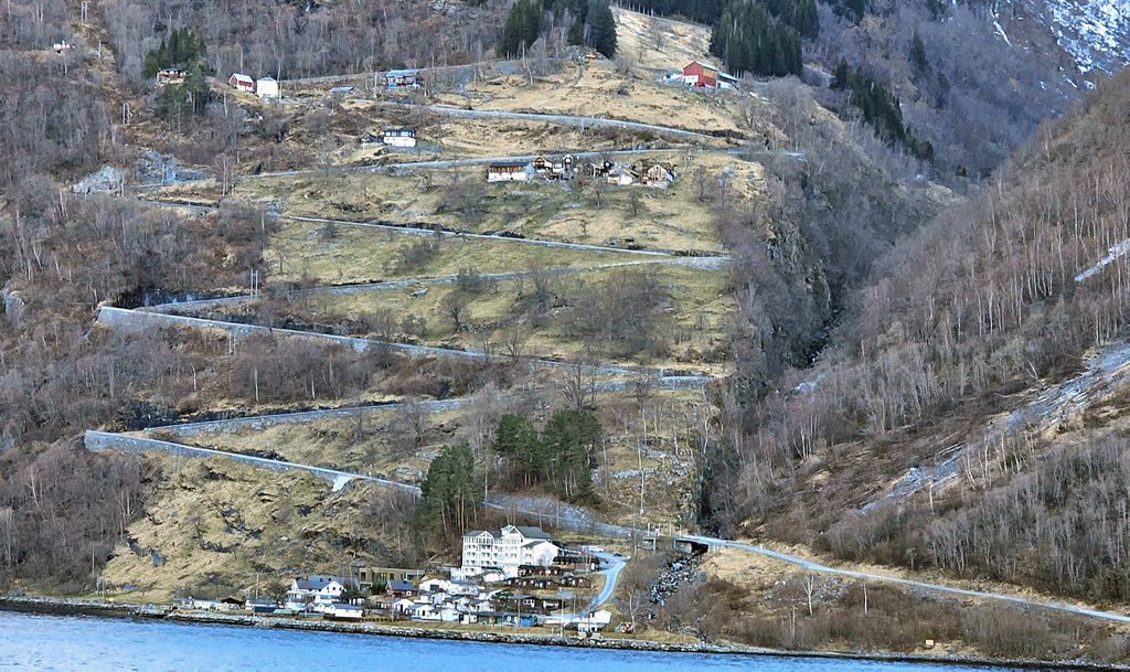 Die Adlerstraße im Geirangerfjord in Norwegen