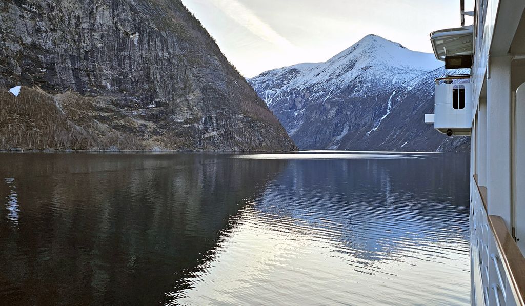 Unterwegs im Geirangerfjord in Norwegen