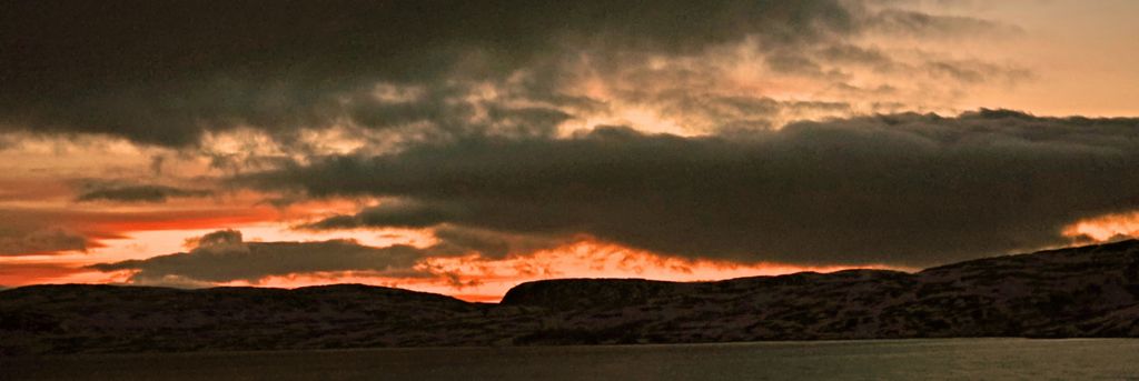 Ein Sonnenuntergang nahe Kirkenes