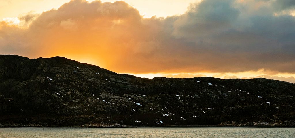 Sonnenuntergang im Nordland von Norwegen