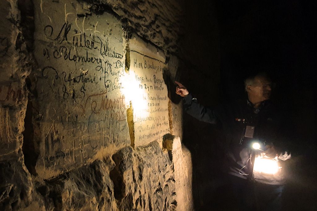 Aufschriften in den Grotten von St. Pieter