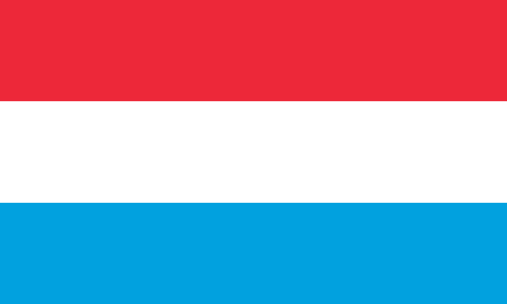 Die Nationalflagge von Luxemburg