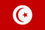 Die Nationalflagge von Tunesien