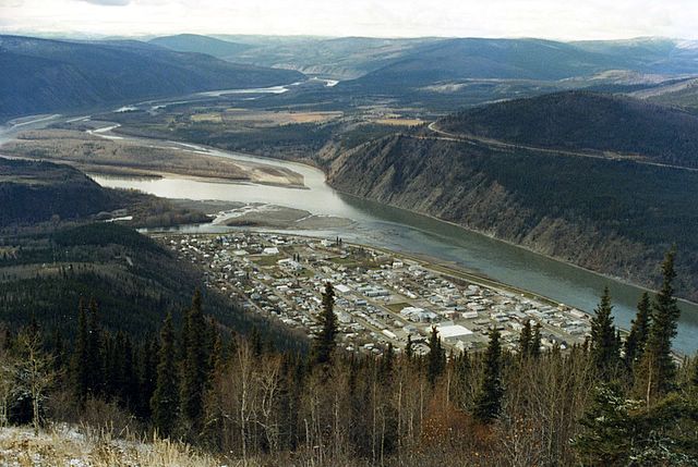 Blick auf Dawson City
