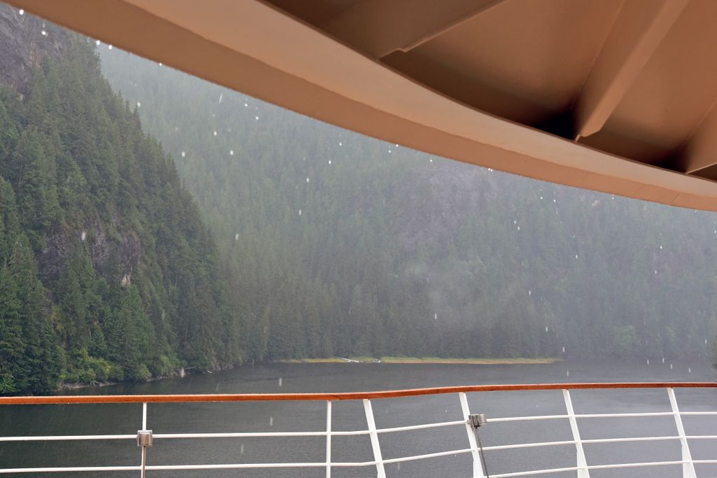 Regen in den Misty Fjords