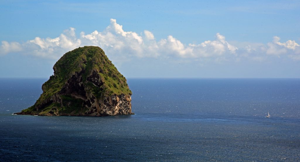 Der Felsen Rocher du Diamant in Martinique