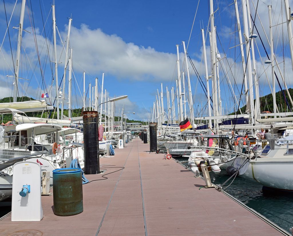 Der Jachthafen von Le Marin in Martinique