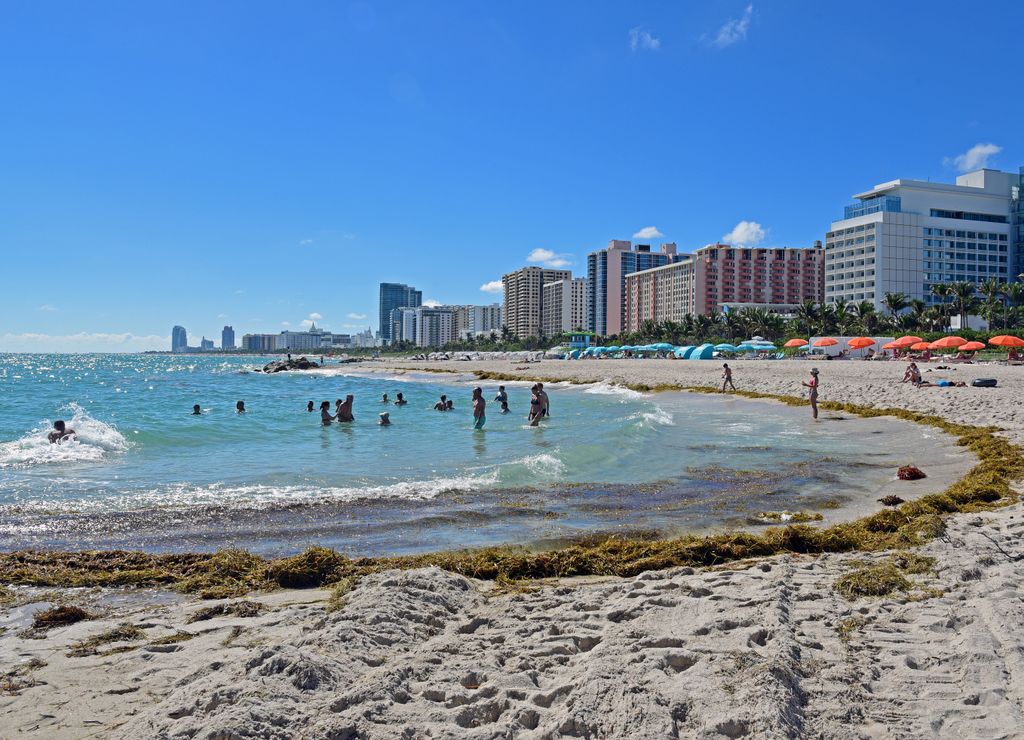 Der Strand von Miami Beach