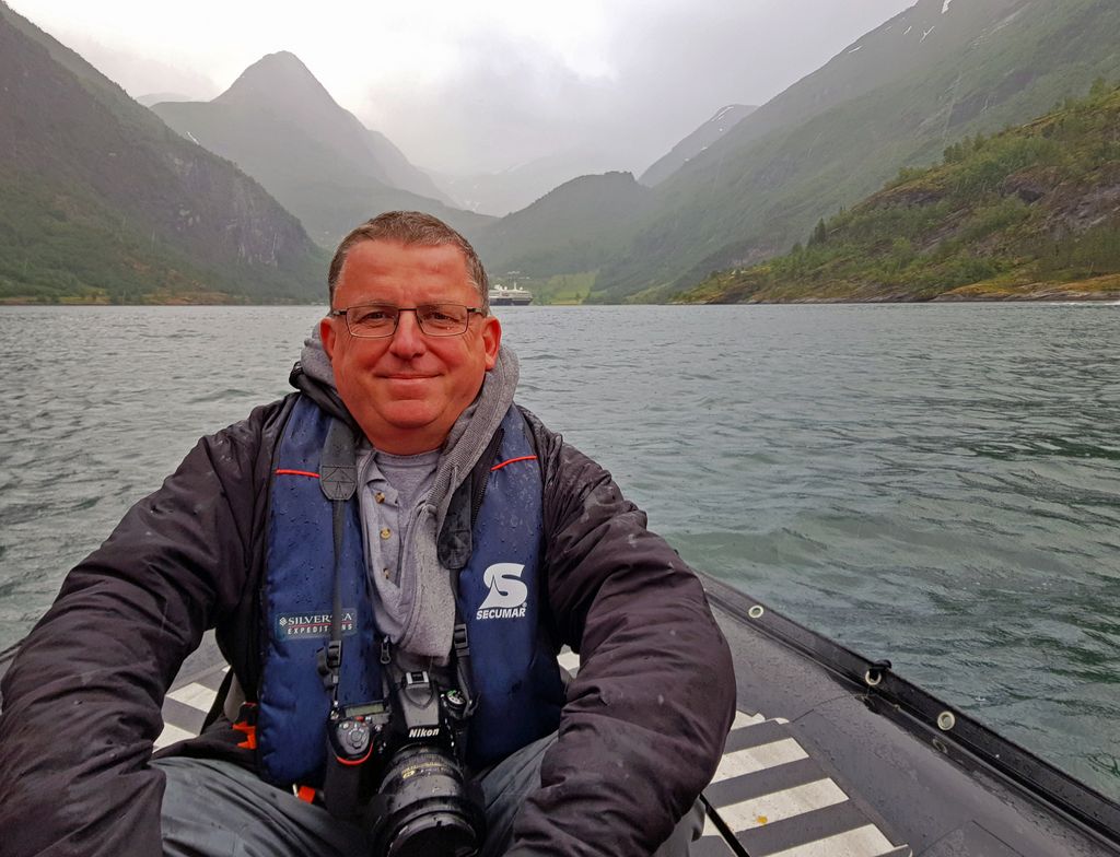 'Der nasse Mann und der Fjord', Norwegen