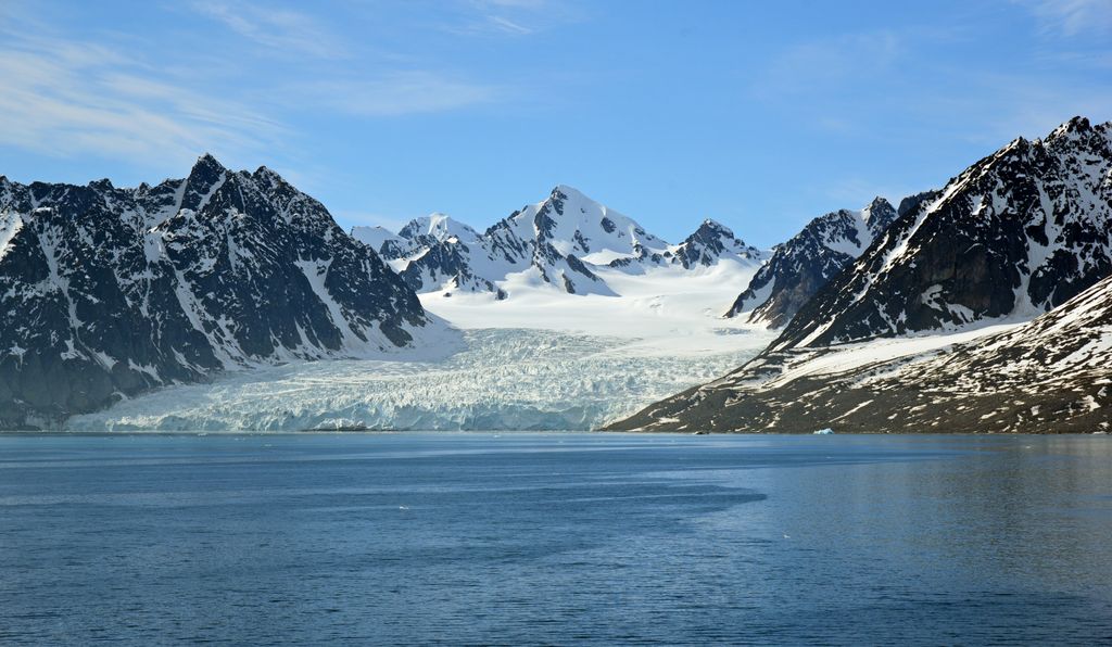 Der Gletscher Seligerbreen, Spitzbergen