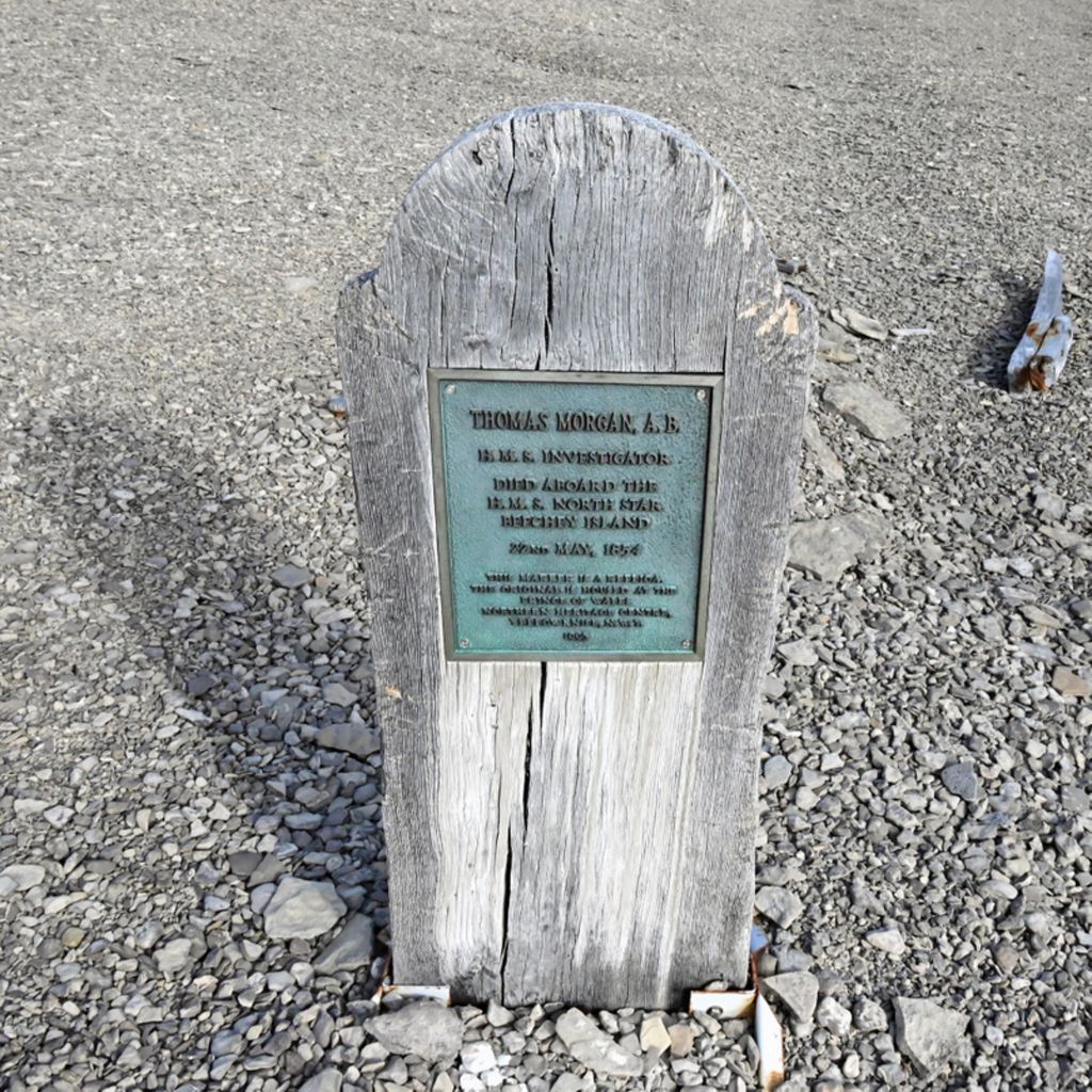 Das Grab von Thomas Morgan auf Beechey Island