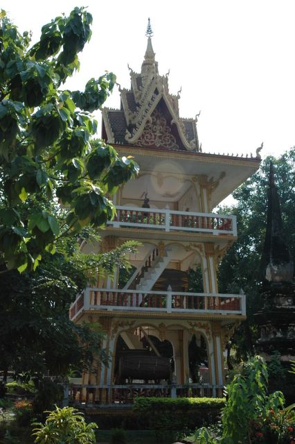 Ein Tempel in Vientiane