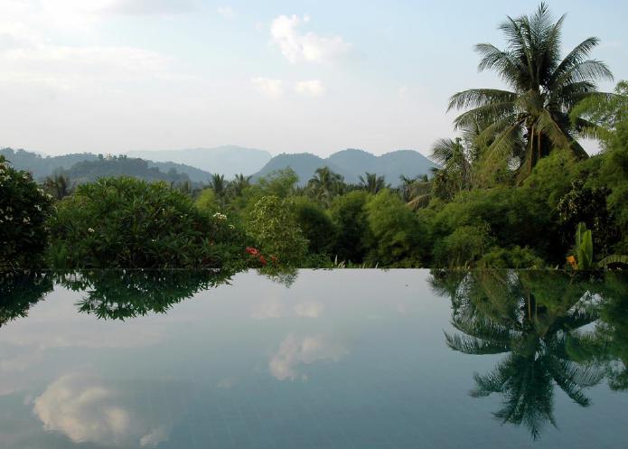 Der Pool des Hotels 'La Résidence Phou Vao' Luang Prabang
