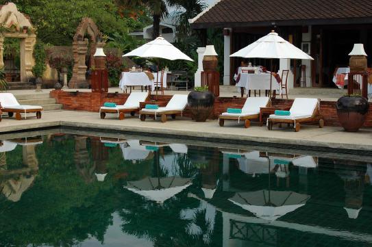 Der Pool des Hotels 'La Résidence Phou Vao' Luang Prabang
