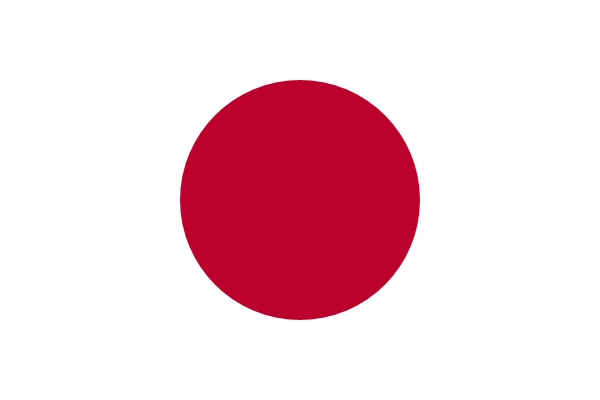 Die Nationalflagge von Japan