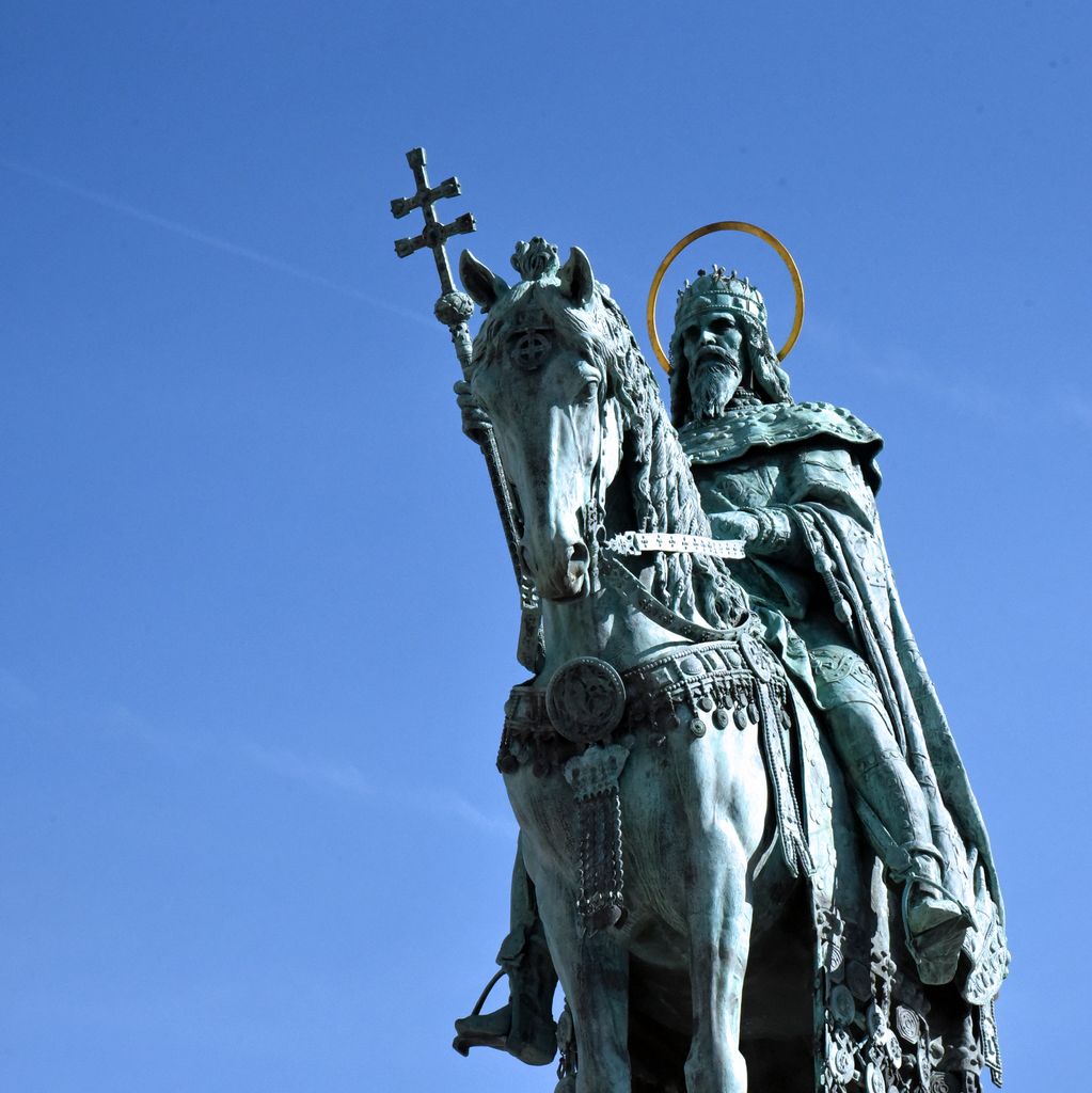 Statue von Stephan I. in Budapest