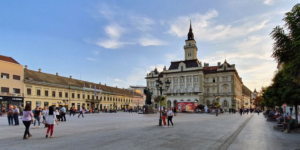 Der Platz der Freiheit in Novi Sad