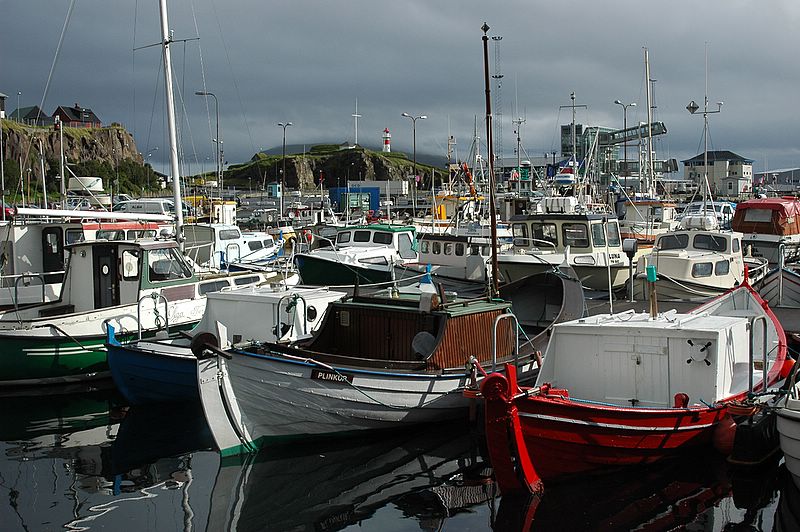 Der Hafen von Torshavn