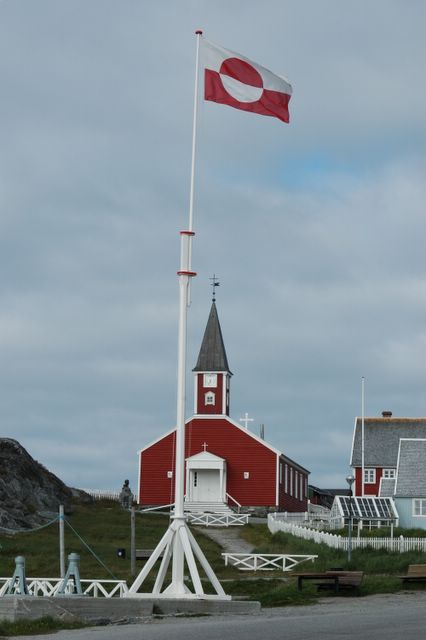 Die Nationalfahne von Grönland
