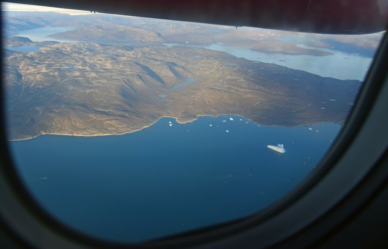 Auf dem Flug von Upernavik nach Ilulissat
