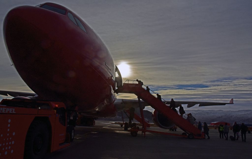 Air Greenland A330, Flughafen Kangerlussuaq