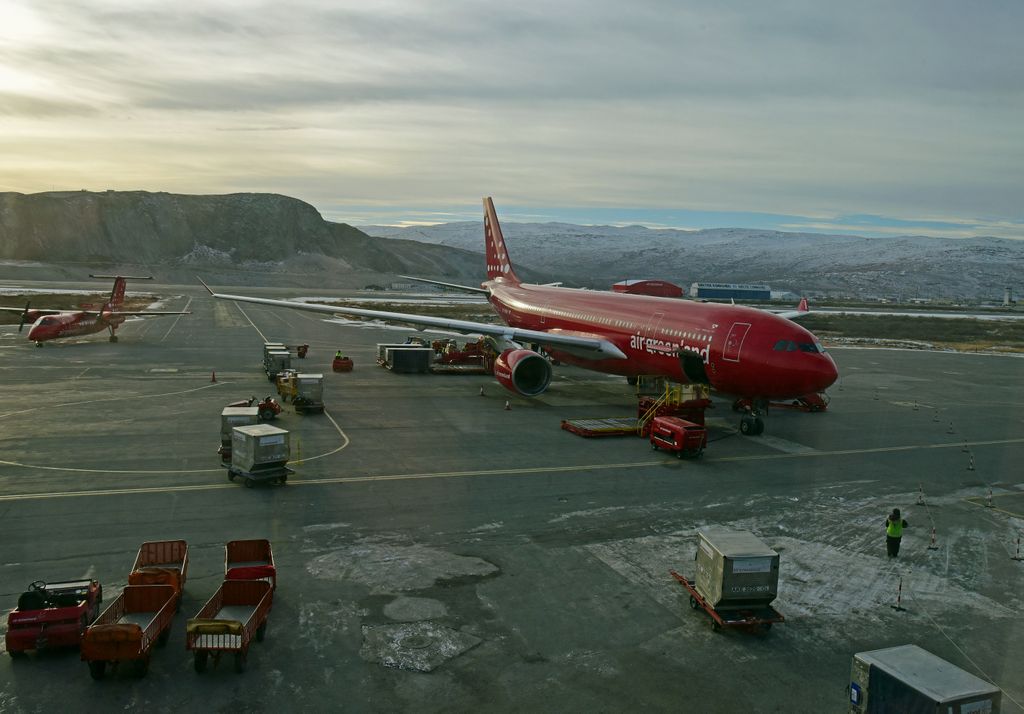 Air Greenland A330, Flughafen Kangerlussuaq