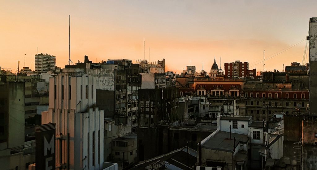 Aussicht vom Novotel in Buenos Aires
