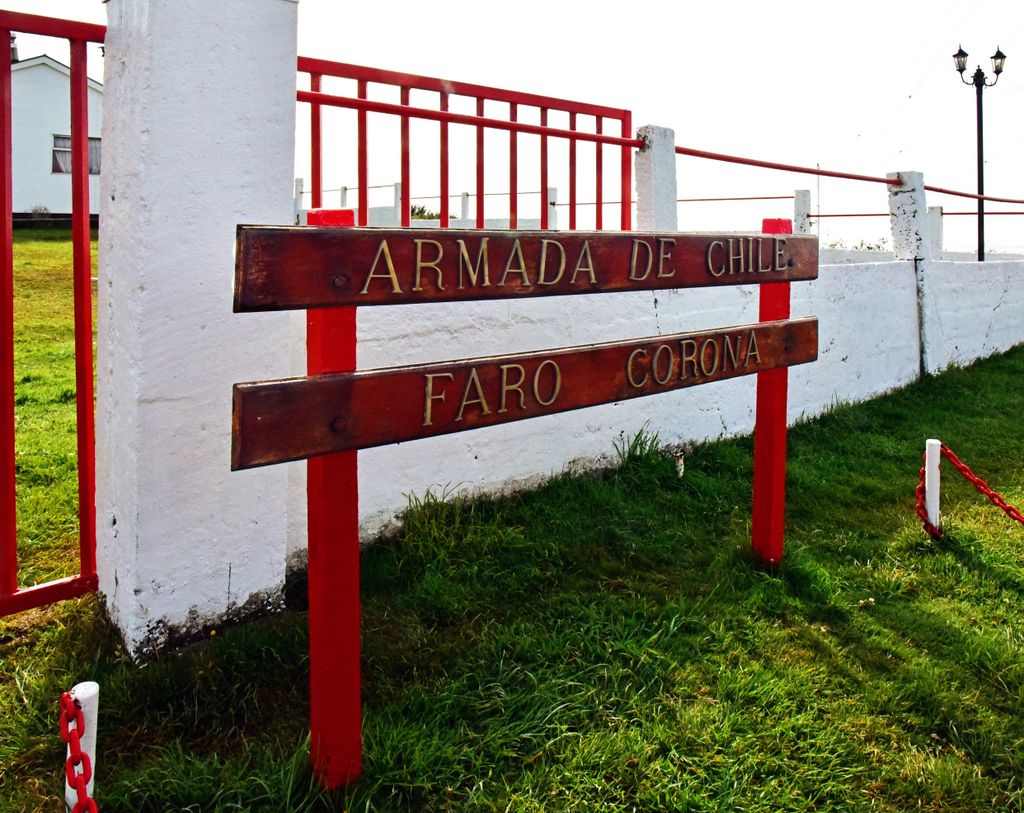 Der Eingang zum Faro Corona auf Chiloé