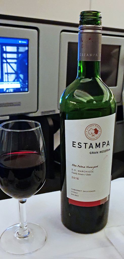 Chilenischer Wein an Bord der Lufthansa