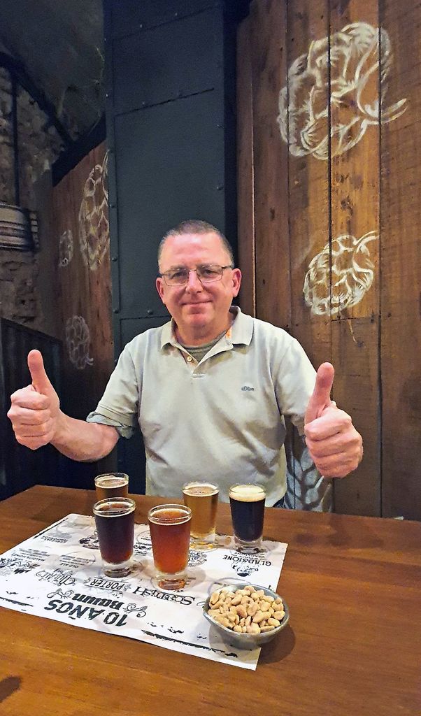 Zinnis Biertest in der Bierbar 'Cervecería Baum' in La Plata