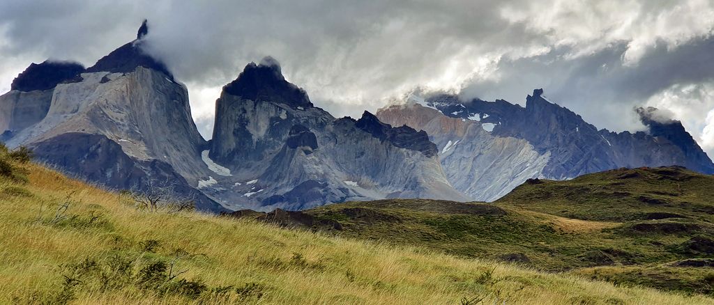 Meine letzten Blicke auf die Berge im Torres del Paine Nationalpark