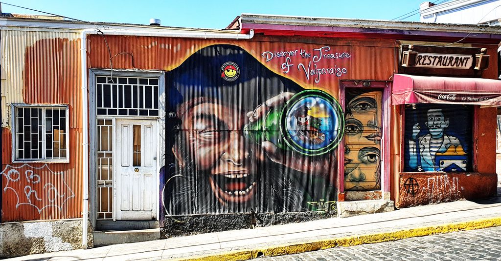 Piraten-Kunst in Valparaíso