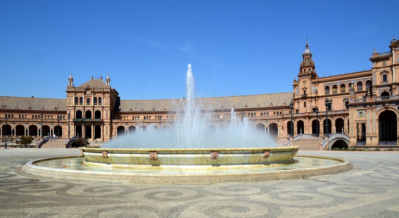 Der 'Plaza de Espana' in Sevilla