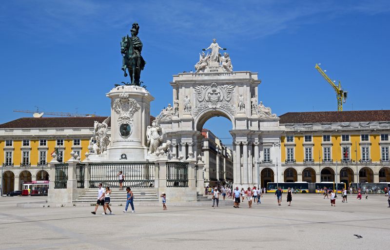 Der 'Praça do Comércio' in Lissabon